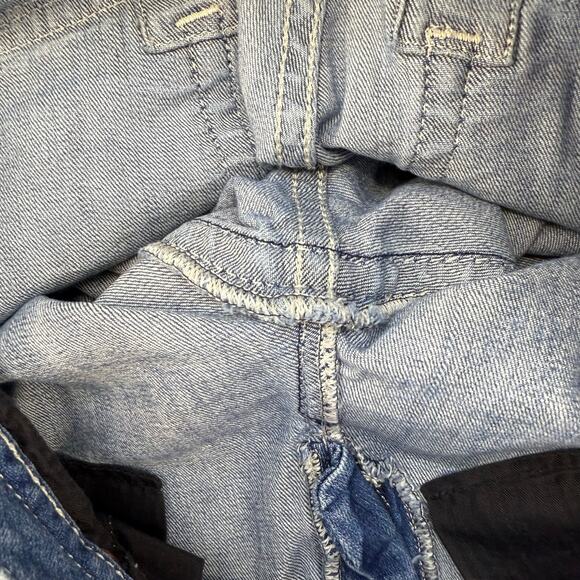 Miss Me Jeans Women's 32x34 (14) Blue Mid Rise Boot Cut Pocket Flaps Western - Picture 8 of 13